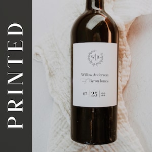 Set of 10 Personalized Wine Labels for Anniversaries, Weddings, Receptions, and Parties | Bottle Labels | Wine Stickers | Party Gifts