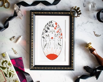 Seconds - Tarot Art Print - "The Lovers"