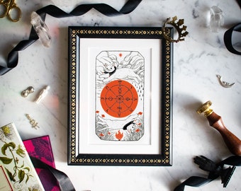 Seconds - Tarot Art Print - "Wheel of Fortune"