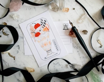 Postcard - Art - "Sundae"