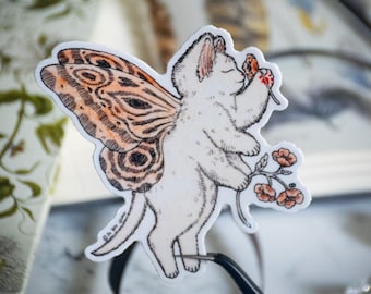 Vinyl Sticker - Glossy - "Fairy Cat"