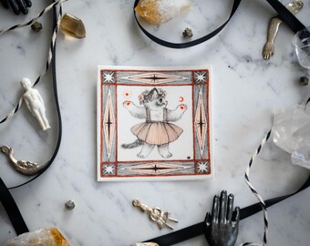 Libra Zodiac Kitty Vinyl Sticker