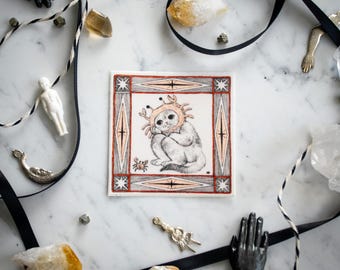 Cancer Zodiac Kitty Vinyl Sticker