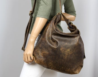 Sac camouflage Sac à dos convertible - Sac 3 en 1, Sac à dos pour femme, Sac à dos en cuir marron Cuir, Sac à dos en cuir, Sac à dos femme