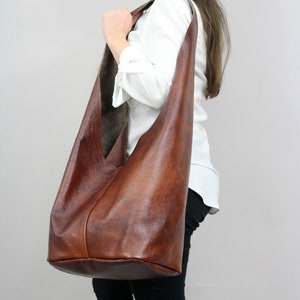 slouch purse leather