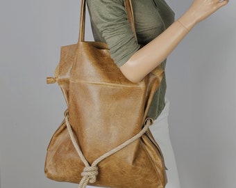 Soft leather Bag Limited Edition Camel bag Distressed Leather Tote Bag Simply Large Shoulder Everyday handbag for women Oversize tote bag