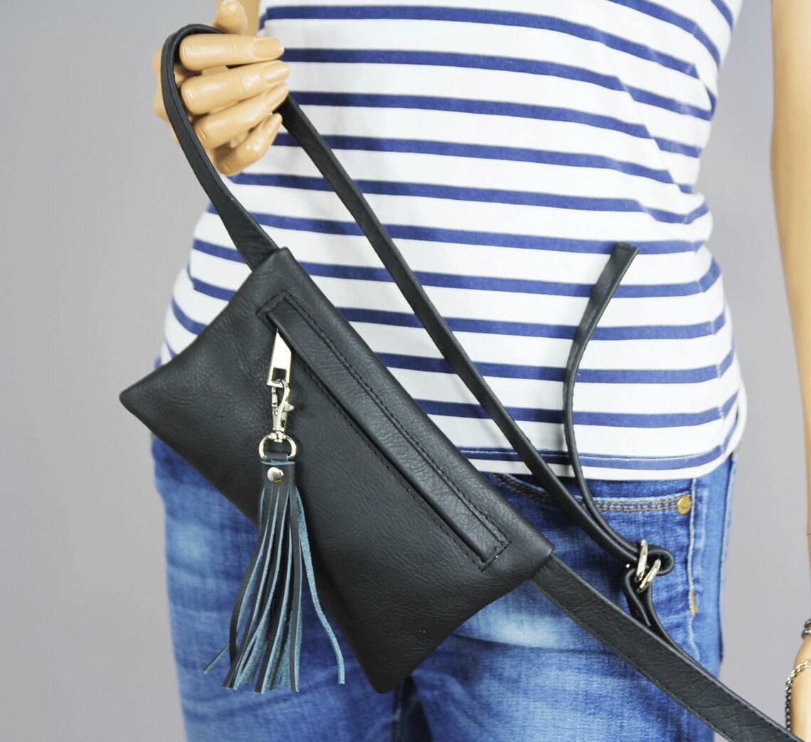 Leather Fanny Pack Belt Bag Fanny Pack Leather Hip Bag Etsy
