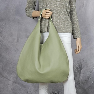 Bolso de piel tipo hobo, Bolso de piel para el hombro, Bolso de mano para mujer, Bolso de piel suave, Bolso de uso diario, Bolso de mujer