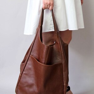 Oversized Tote Bag Vegetable Tanned Leather Handbag Handbag for Women ...