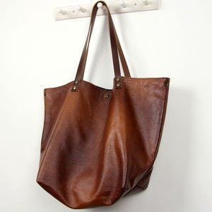 Limited Edition Leather Shopping Bag Everyday Shopper Bag - Etsy