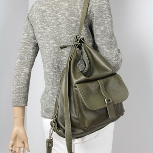 Convertible Backpack, Backpack purse, bag & backpack, convertible leather bag, Convertible Leather backpack Limited edition