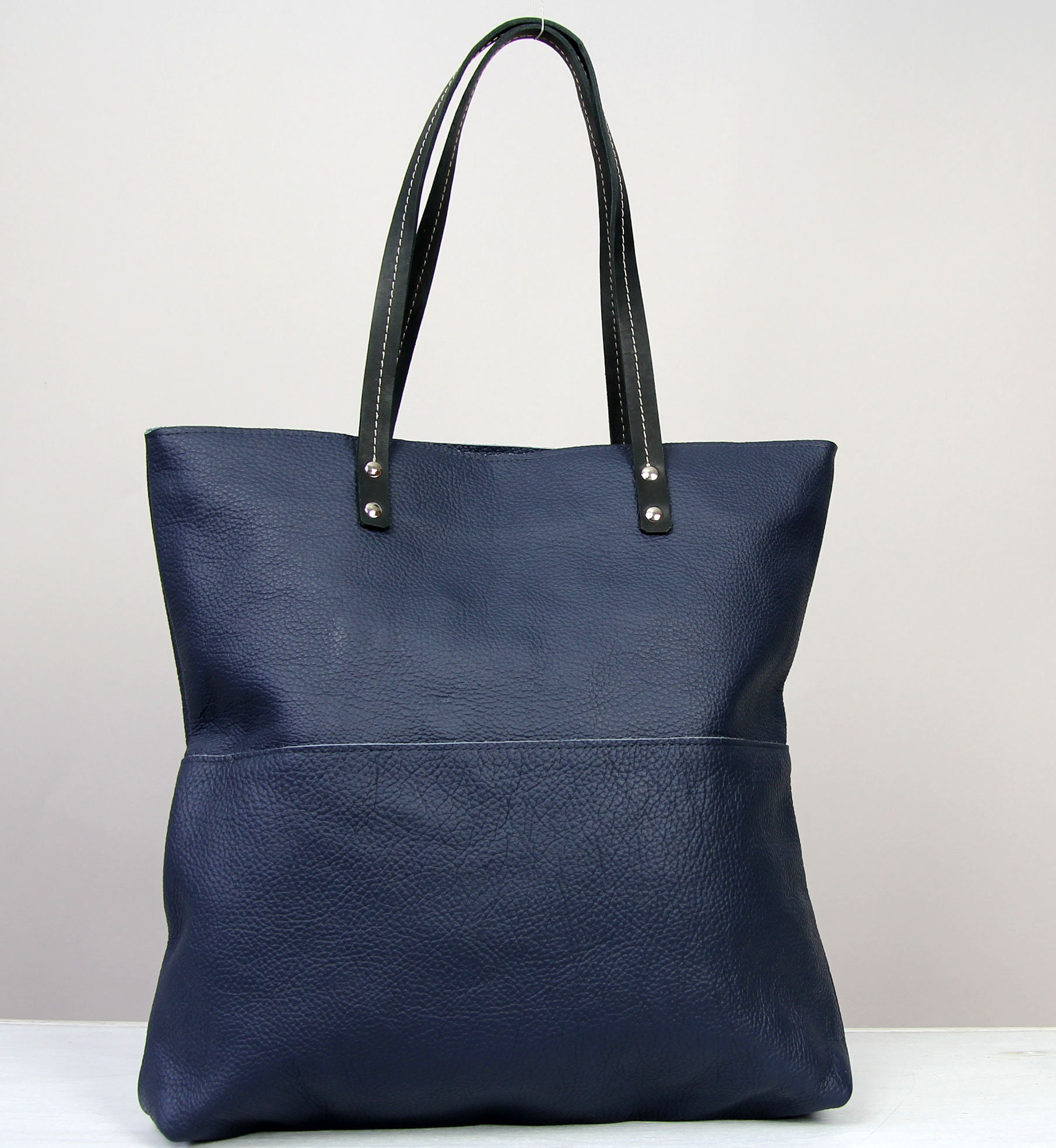 jumbo shopper tote bag with zipper 21.5in