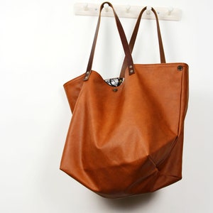 Soft large shopper bag, Camel Bag, Tan Leather Purse, Oversized Bag, Slouchy Purse, Leather Purse, Big Leather Bag, Bronze beach bag