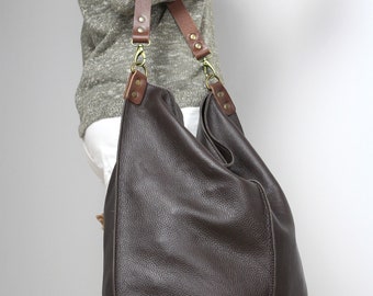 Perlin Faux Leather Crossbody Hobo Bag