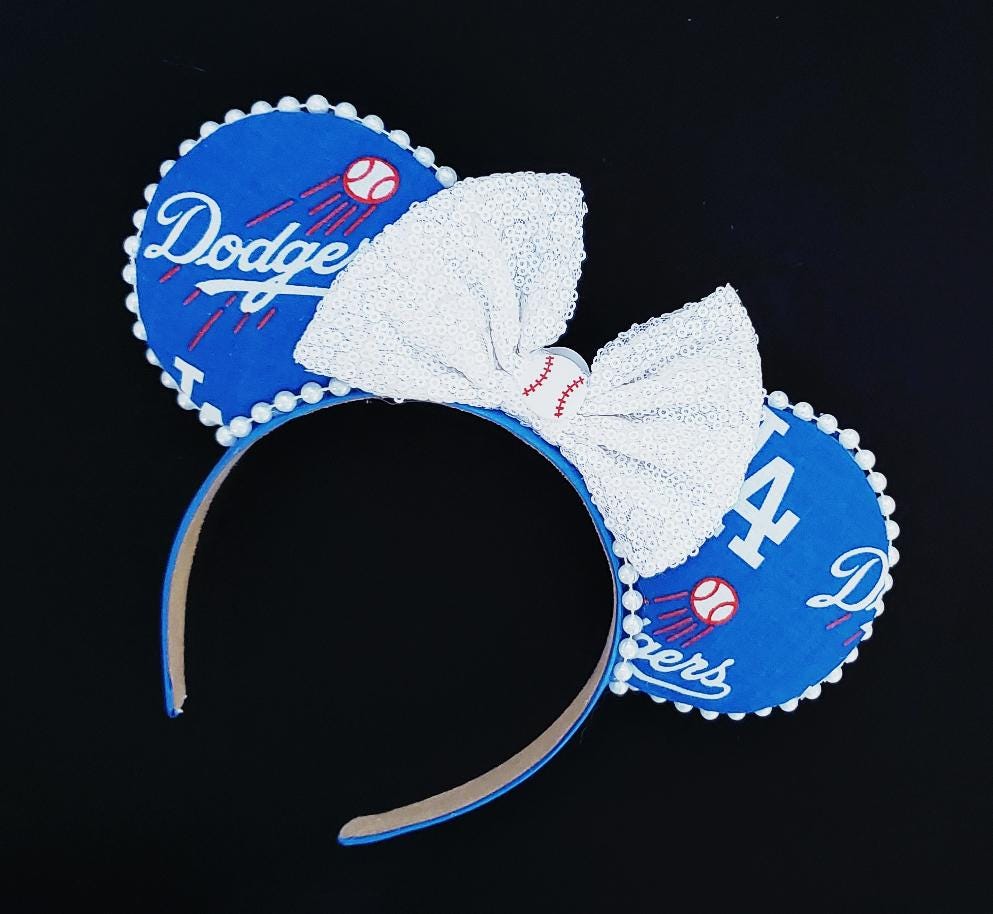 LA Dodgers Mouse Ears Baseball Mickey Ears Mouse Ears Loungefly Accessory
