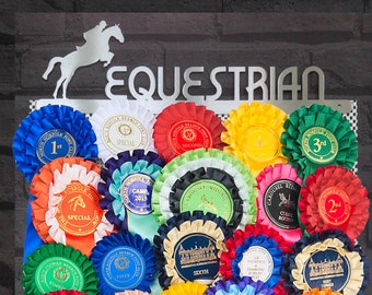 Rosette Holder - Equestrian Rosette Holder - Equestrian Rosette Display - Gift For Equestrians - Rosette Display - Rosette Hanger