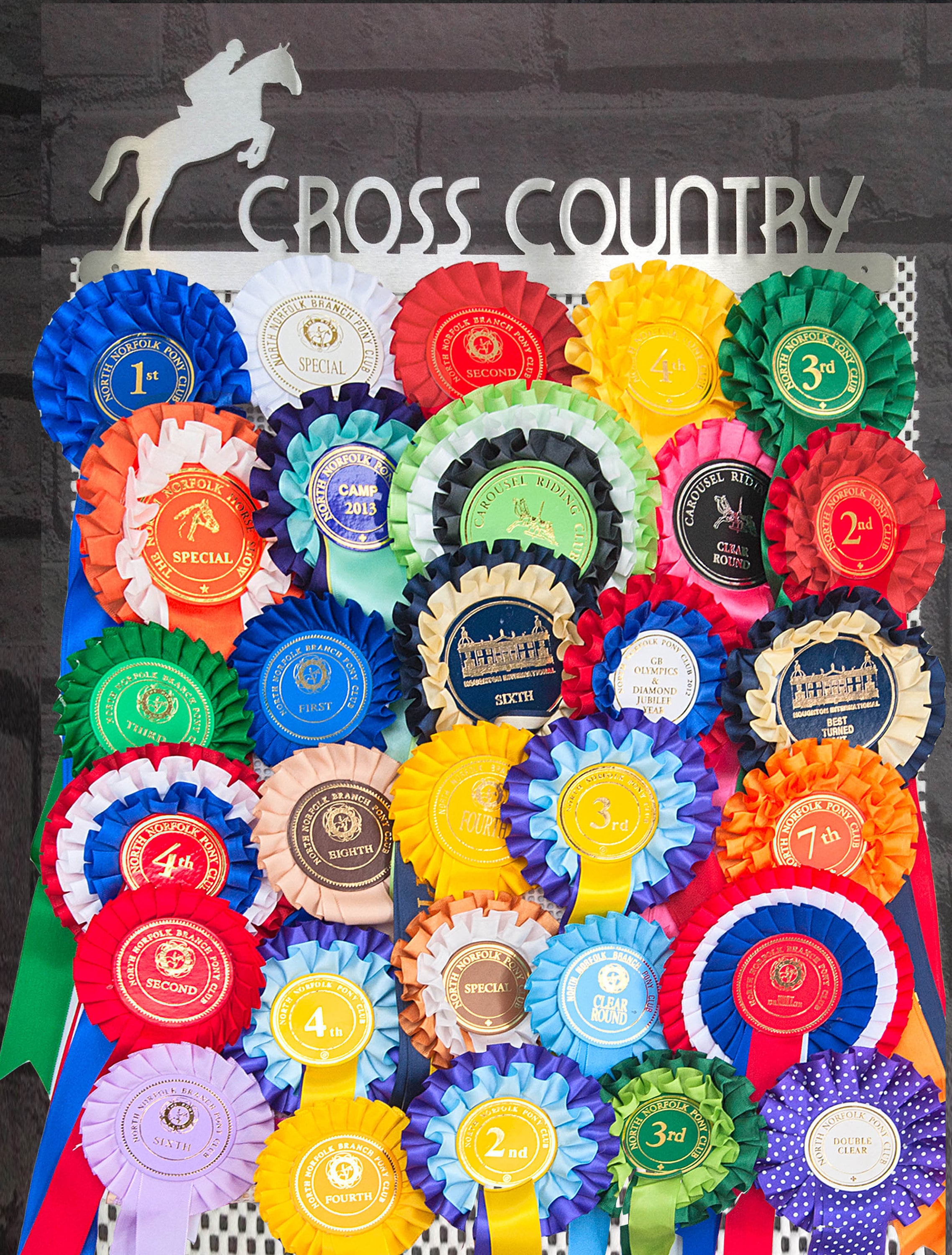 PERSONALISED Rosette  Holder From Display Your Rosettes UK Show Rosettes 