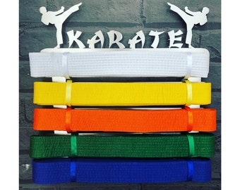 Karate Belt Display - Karate Belt Hanger - Belt Hanger - Karate Belt Holder - Belt Display - Martial Arts Belt Holder