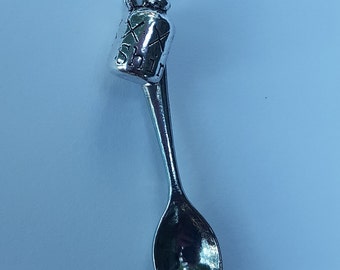 Moonshine Mini Spoon Pendant XXX Jug Necklace Charm