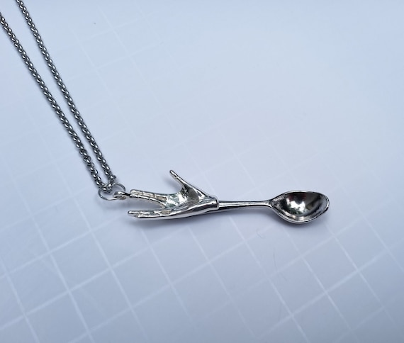 Spoon Necklace Mini Good Luck Spoon Necklace, With Gold Spoon, Spoon  Necklace Uk Tiny Spoon Necklace - Etsy