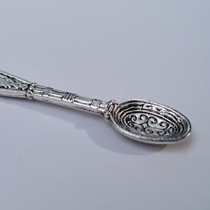 Set of 5 Tiny Apothecary Spoon , Small Herb Spoon ,  Altars Tool , Ritual Work, Spell Casting , Witchcraft Witch Spoon