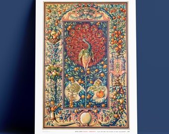 ANTON SEDER - Peacock, Cornucopia - Die Pflanze in Kunst und Gewerbe - Fine Art Giclée Print - Art Nouveau - 100% Cotton Rag - Archival