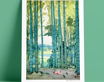 HIROSHI YOSHIDA - Bamboo Grove - Fine Art Giclée Print - 100% Cotton Rag - Archival, Museum Quality - Japanese Woodblock - Shin Hanga