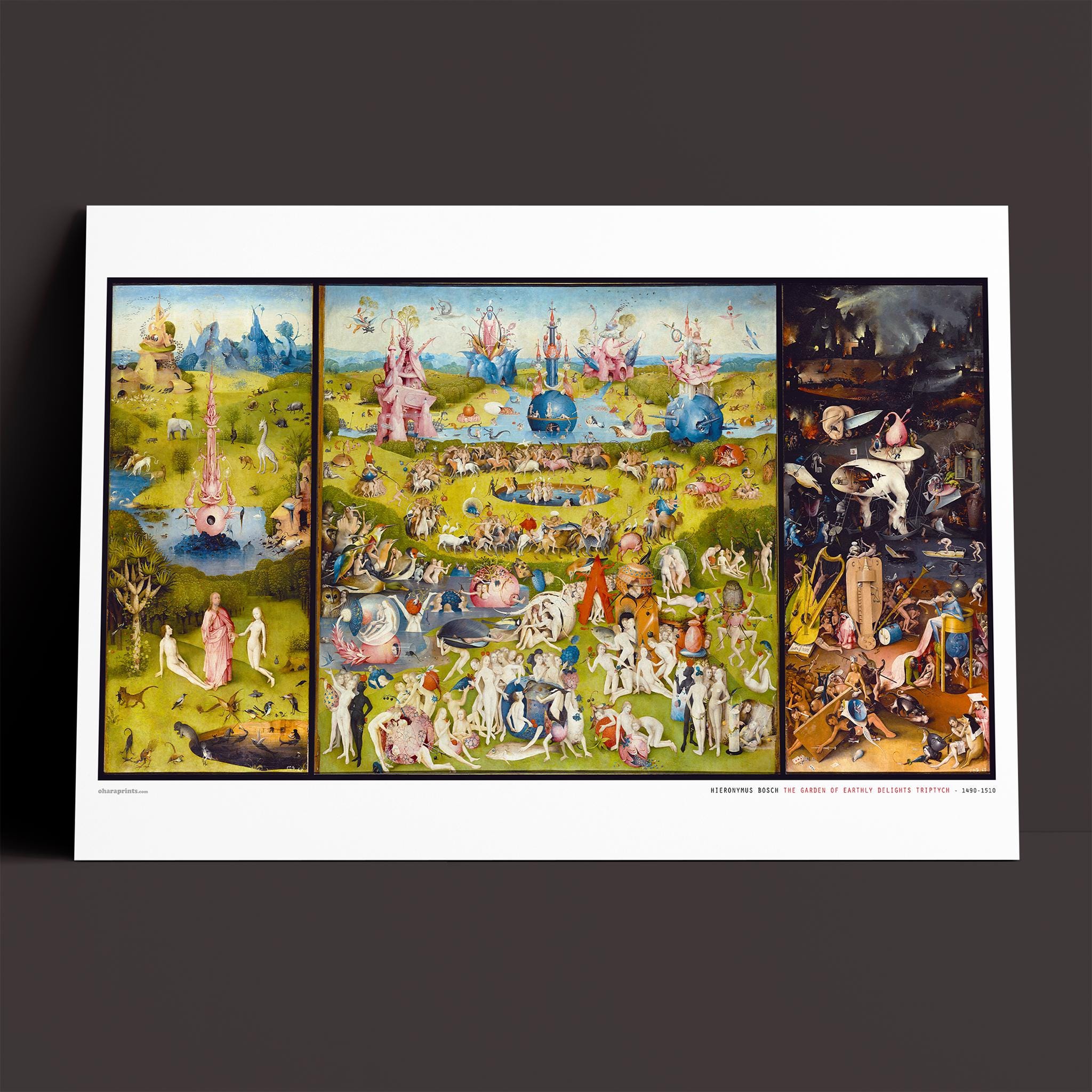 Hieronymus Bosch 'Garten der Lüste' Giclée Druck - Etsy Österreich, image size:2048x2048