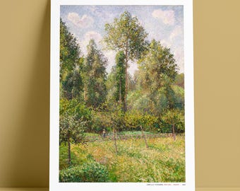 Camille Pissarro Poplars Fine Art Print, French Impressionist, Museum Quality