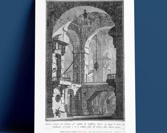 Piranesi - Carcere Oscura, Prima Parte di Architetture e Prospettive, Archival Museum Quality Print