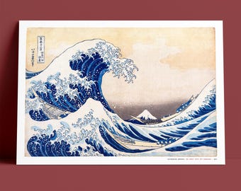 Hokusai "Under the Wave off Kanagawa", 1831 Original, Japanese Woodblock Art, Museum Quality Giclee