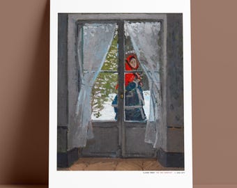 Monet, The Red Kerchief, Archival Giclée Print, Museum Quality Fine Art