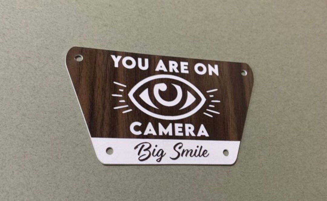 Retro Style You Are ON CAMERA SIGN - Etsy