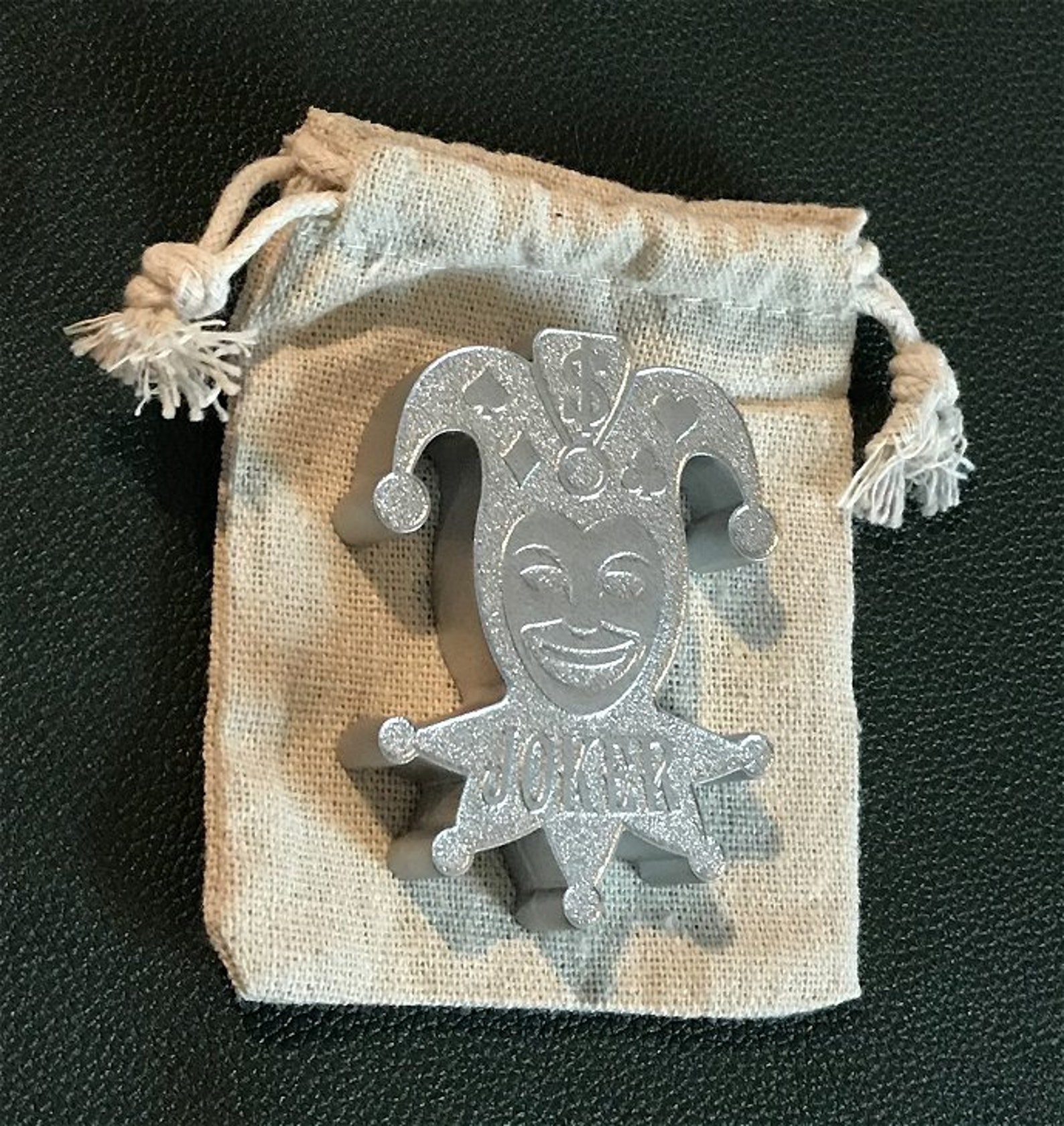 Custom Poker Card Guard Protector JOKER SILVER No Muck Etsy