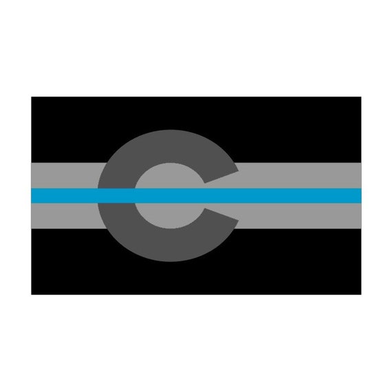 Decal #274 Made in USA Oklahoma OK State Flag Thin Blue Line Police Sticker