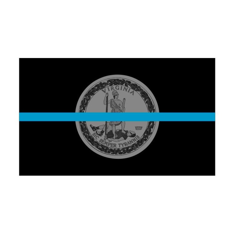 Decal #286 Made in USA Washington WA State Flag Thin Blue Line Police Sticker