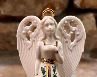 Vintage Lenox Christmas Angel Bell, 6”, Includes Box, Lenox Angel, Ceramic Angel, Gift for Angel Lover, Vintage Christmas