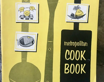Vintage Recipe Booklet, Metropolitan Cookbook, 1964 Booklet, Mid Century Cookbooks, Vintage Dining, Vintage Kitchen, Cookbooks
