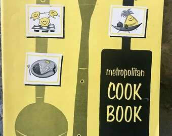 Vintage Rezeptbuch, Metropolitan Kochbuch, 1964 Broschüre, Mid Century Kochbücher, Vintage Esszimmer, Vintage Küche, Kochbücher