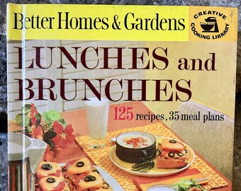 Vintage 1963 Better Homes and Gardens Lunches and Bunches, Hardcover, 1960s Cookbooks, Vintage Kitchen, Gifts for the Cook, Foodie Gifts