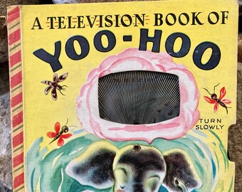 Vintage 1940s Children’s Book, 1949, A Television Book of YooHoo, Bonnie Books, Illustrated by Kibby, Rare Mid Century Books