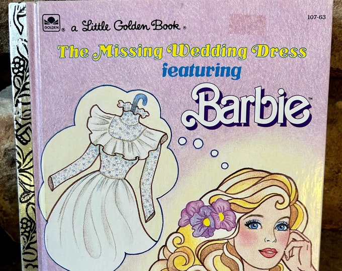 Vintage Barbie Little Golden Book, the Missing Wedding Dress, 1986 ...