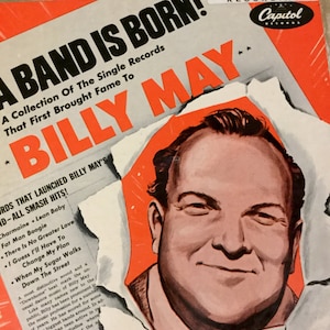 Vintage Record Albums, Vinyl Record, Capitol Records, 33 1/3&quot; LP, Billy May, A Band Is Born, Vintage Record Albums, 1951, RARE, Both Sleeves