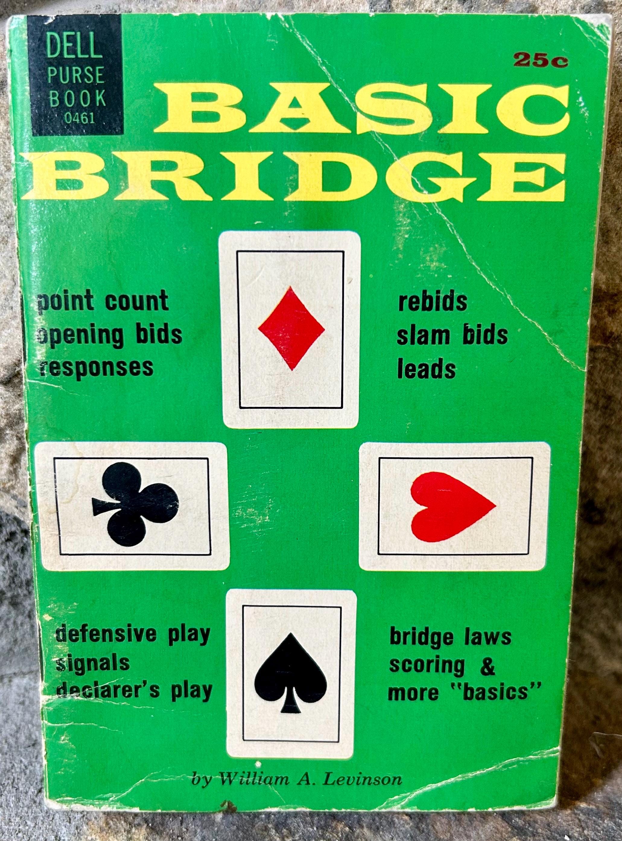 Vintage 1964 Dell Pocketbook, Basic Bridge, Card Game Instructions, 1960s Booklet, Mid Century Dell Pocketbook, Bridge Game