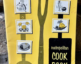 Vintage Recipe Booklet, Metropolitan Cookbook, 1964 Booklet, Mid Century Cookbooks, Vintage Dining, Vintage Kitchen, Cookbooks