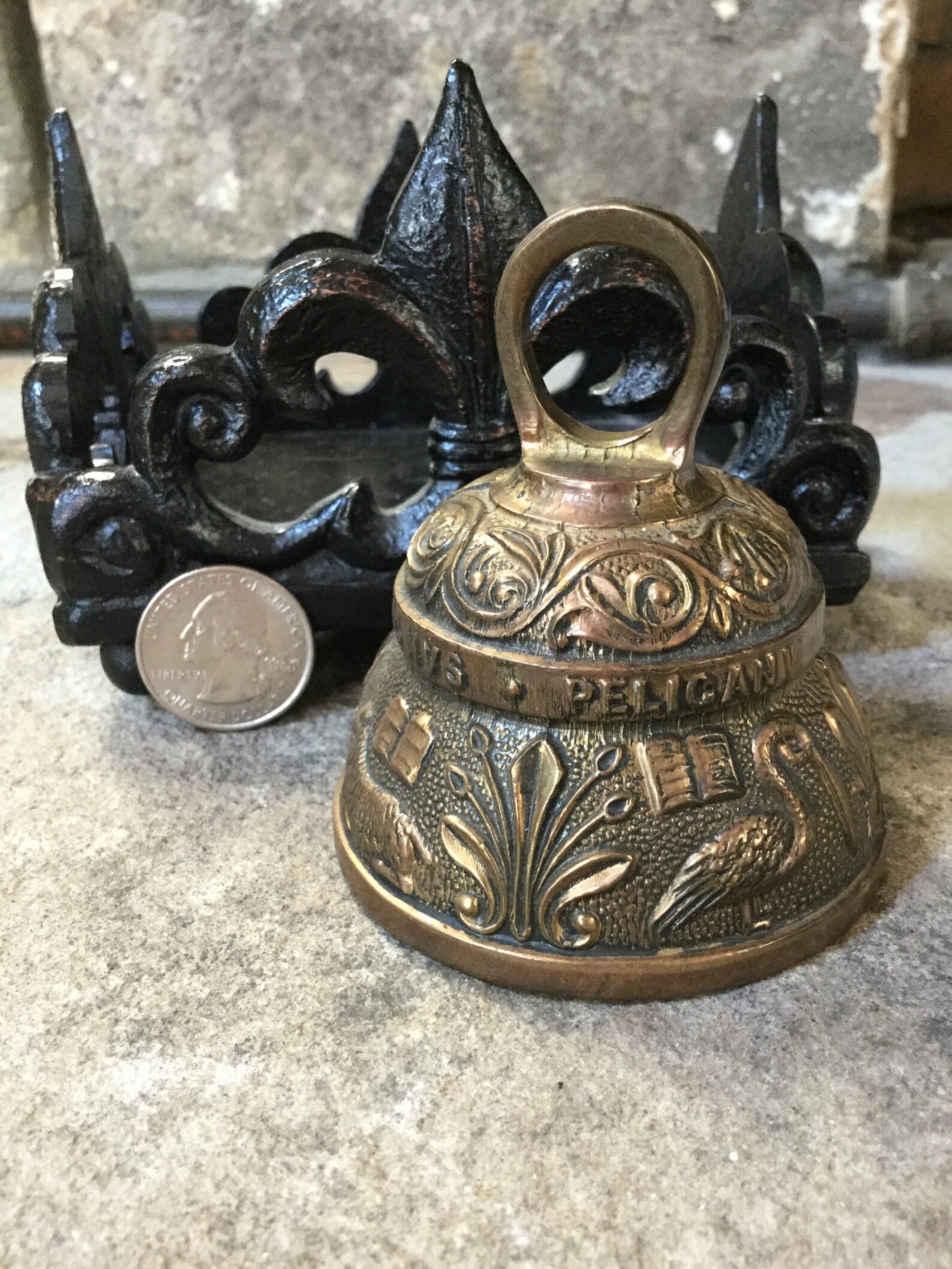 Vintage Brass Sanctuary Bell Made in England in 1947 by Etsy