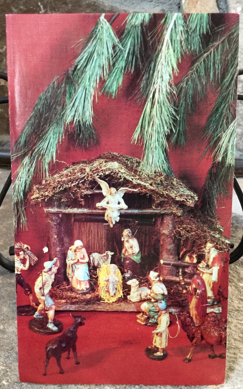 Vintage Christmas Cards Mid Century Cards Sunshine Line image 0