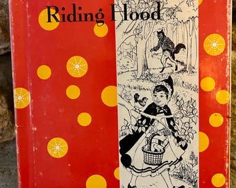 Vintage 1961 Little Red Riding Hood Hardback Children’s Book, A Read It Myself Book, Rare Vintage Book, Mid Century, 1960s Children’s Books