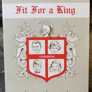 Vintage 1965 Rezeptbuch, passend für einen König, MCM Kochbücher, 1960er Jahre Küche, Vintage Geschenke für den Koch