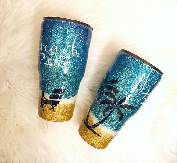 Personalize Yours Today! Beach Tumbler Anchor Tumbler Glitter Beach Tumbler